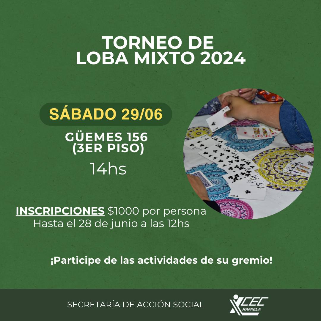 TORNEO DE LOBA MIXTO 2024