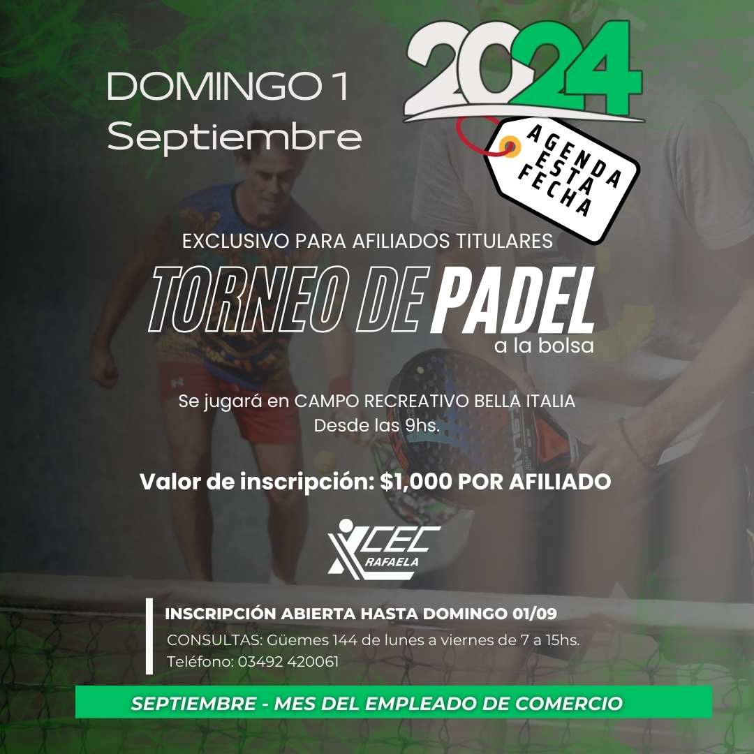 TORNEO DE PADEL