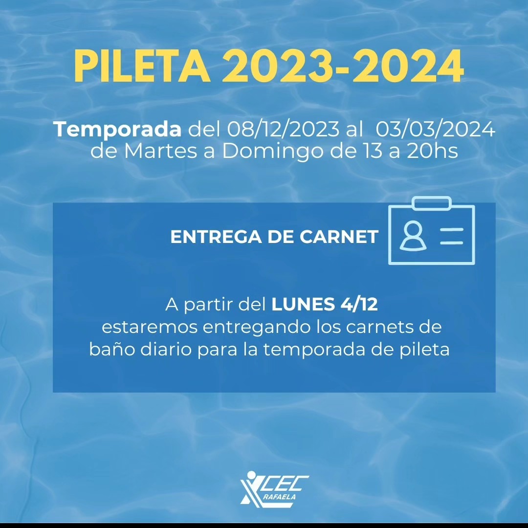 ¡DISFRUTÁ DE LA TEMPORADA DE PILETA!